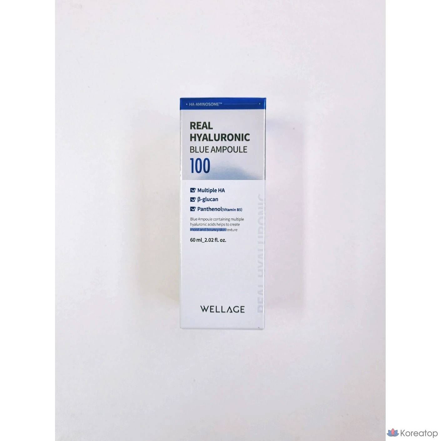 Ампульная сыворотка WELLAGE Real Hyaluronic Hyaluron Blue 100 Ampoule, 60 мл, 1 шт.