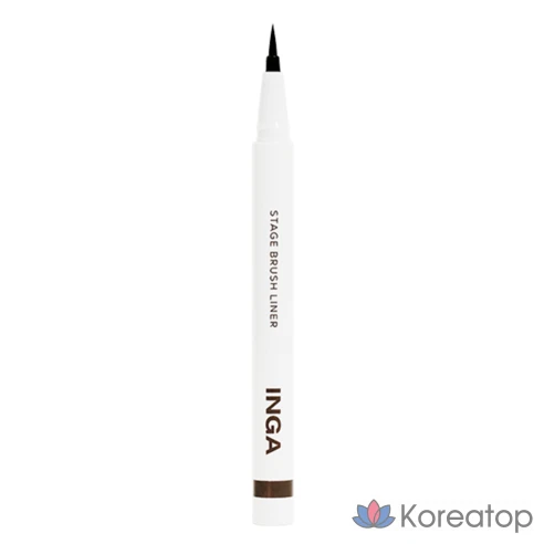 Кисть-лайнер темно-коричневый Inga Stage Brush Liner
