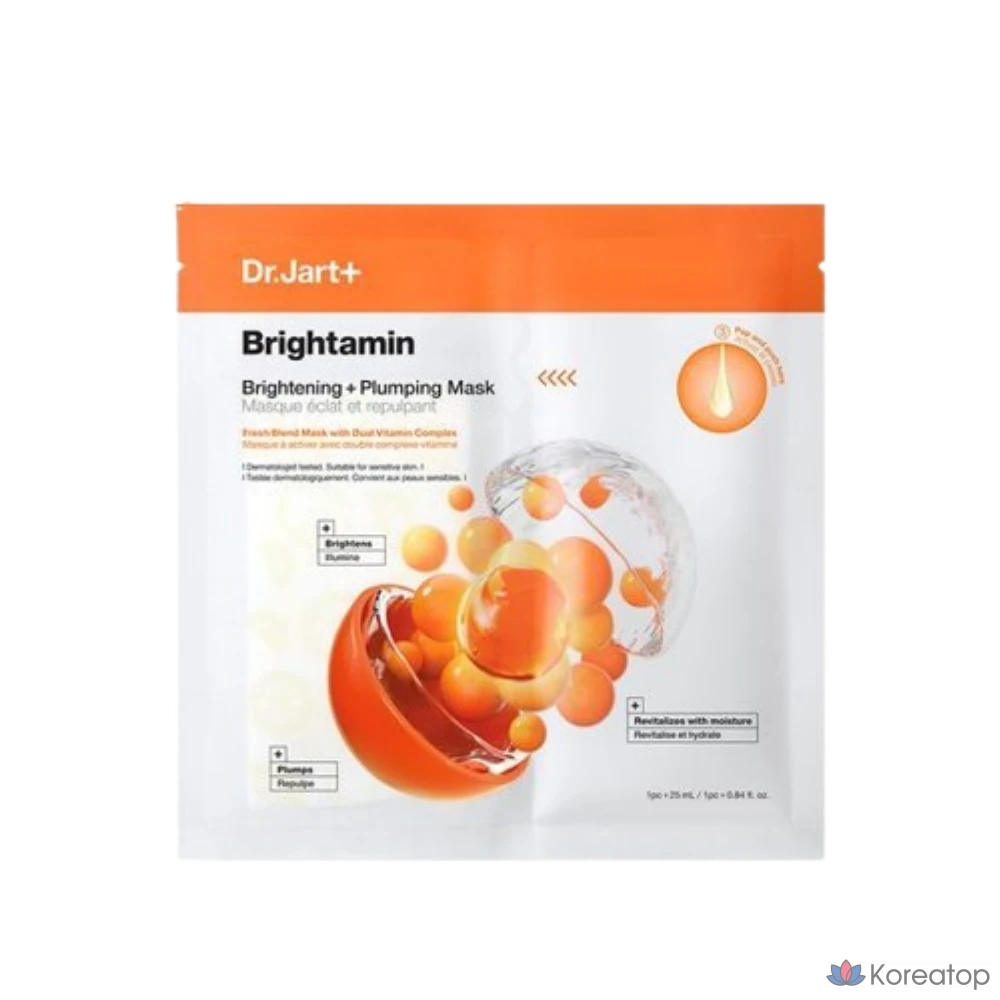 Маска для лица Dr. Jart+ Brightamine, 1 лист, 1 упаковка.