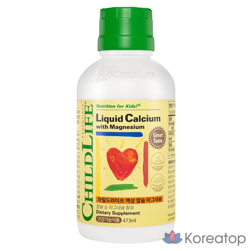 Жидкий кальций-магний со вкусом апельсина Childlife