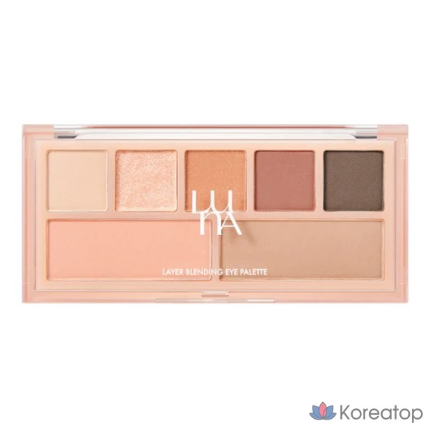 Палетка теней для век Luna Layer Blending Eye Palette, № 3, коралловый цвет, 1 шт.