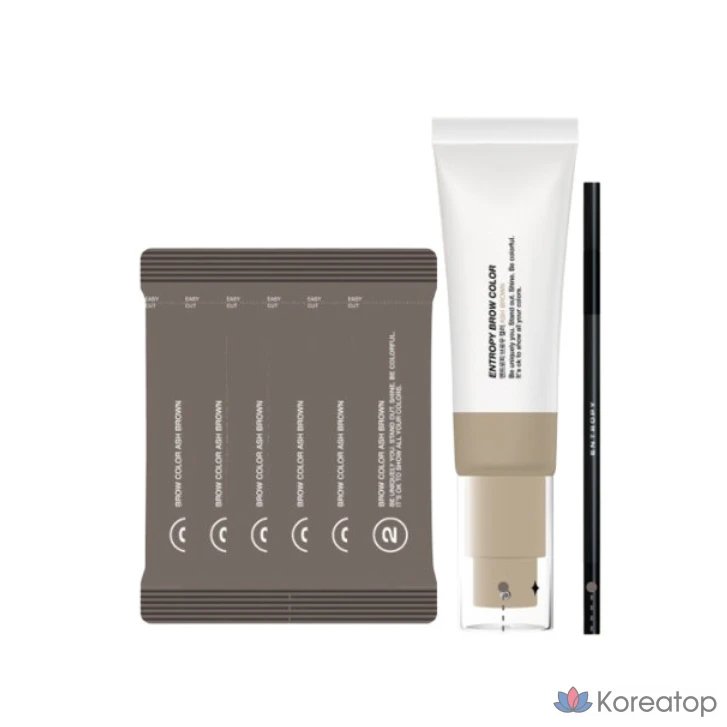 Краска для бровей Entropy пепельно-коричневого цвета, специальная краска для осветления бровей, пепельно-коричневый, 1 шт.