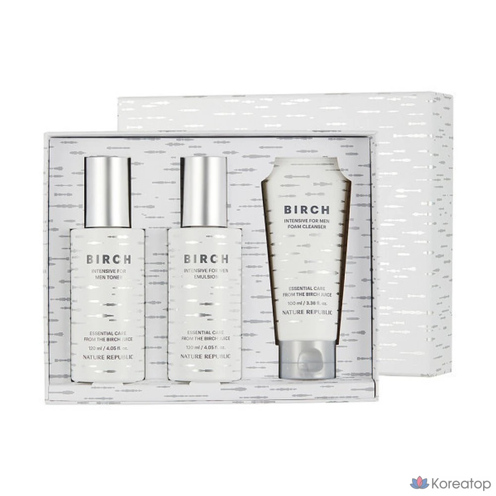 Набор для интенсивного ухода за кожей Birch для мужчин, 1 шт.