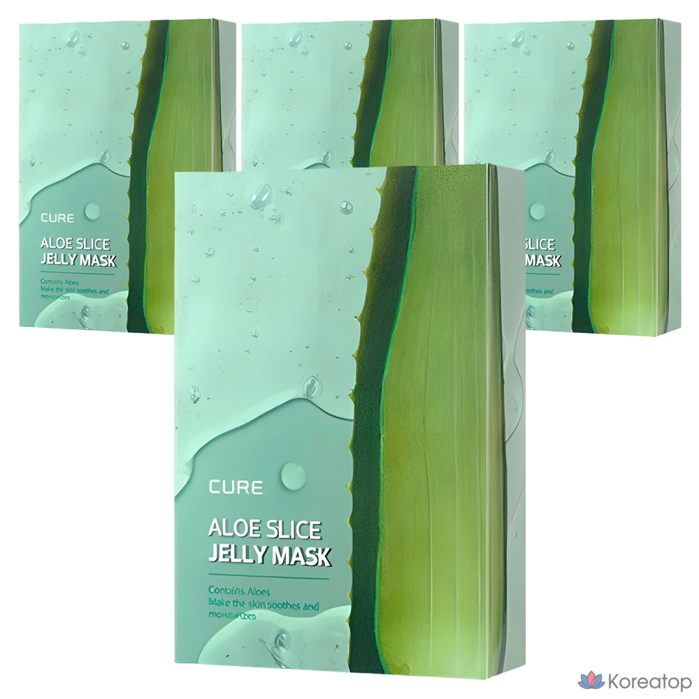 Тканевая маска для лица KIM JEONG MOON Aloe La Sense Roe Cure Slice Jelly Mask, 300 мл, 40 шт.