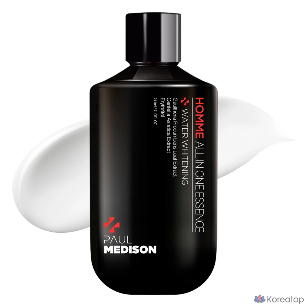 Осветляющий лосьон-эссенция для кожи PAUL MEDISON Homme Water Whitening Skin Lotion All-in-One, 211 мл, 1 шт.