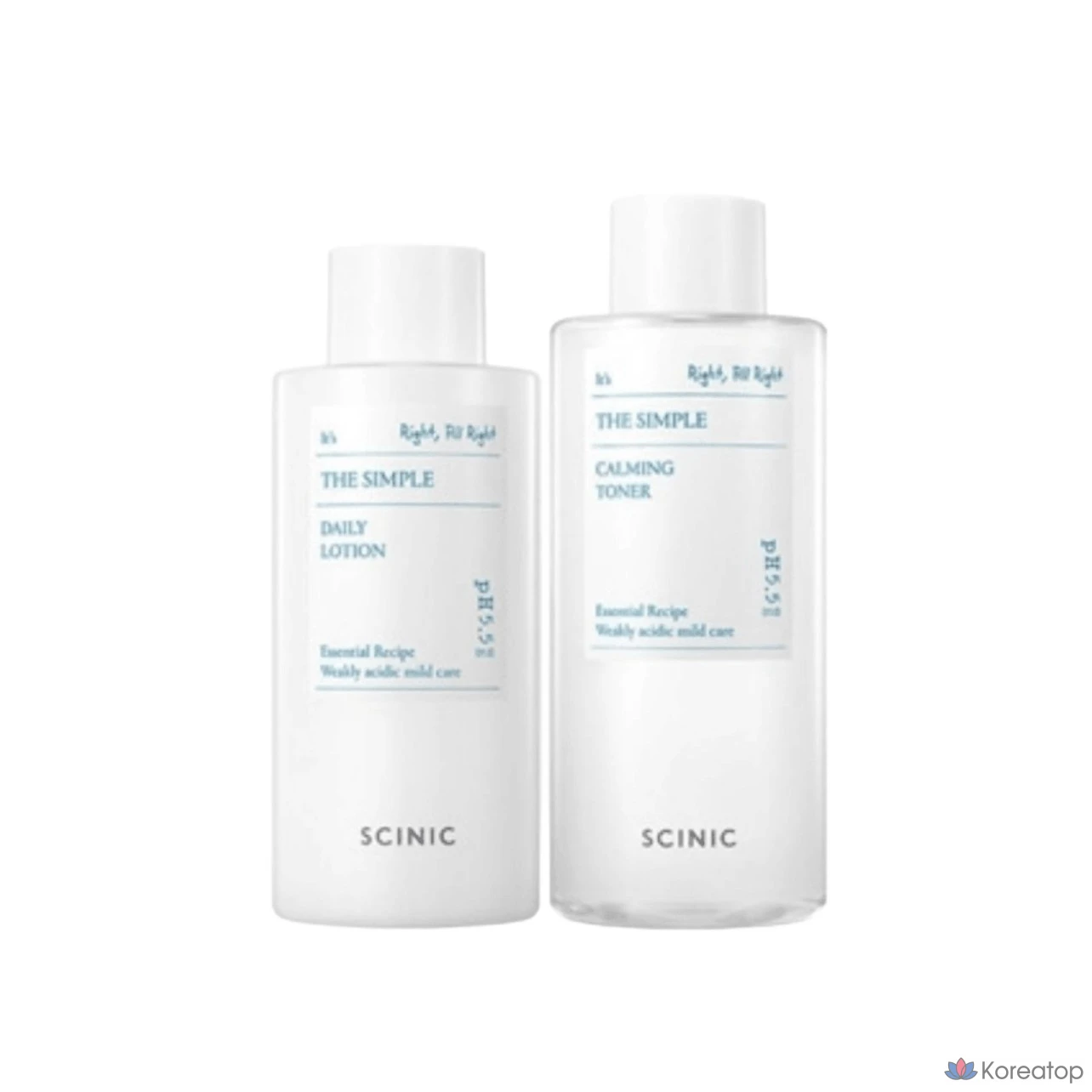 Набор для ухода Scinic The Simple 2-piece Set (Toner 300ml + Lotion 260ml), 1 шт.