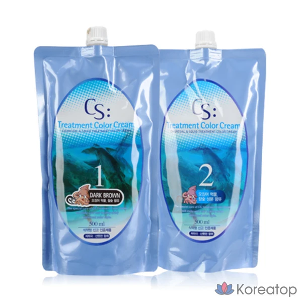 Крем-краска для волос Incus CS Squid Ink Treatment, оттенок Light Brown, 1 шт.