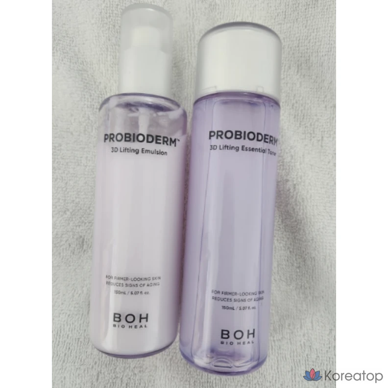 Набор для ухода BIOHEAL BOH Probioderm 3D Lifting Skincare 2-piece Set (Essential Toner 150 ml + Emulsion 150 ml), 1 шт.