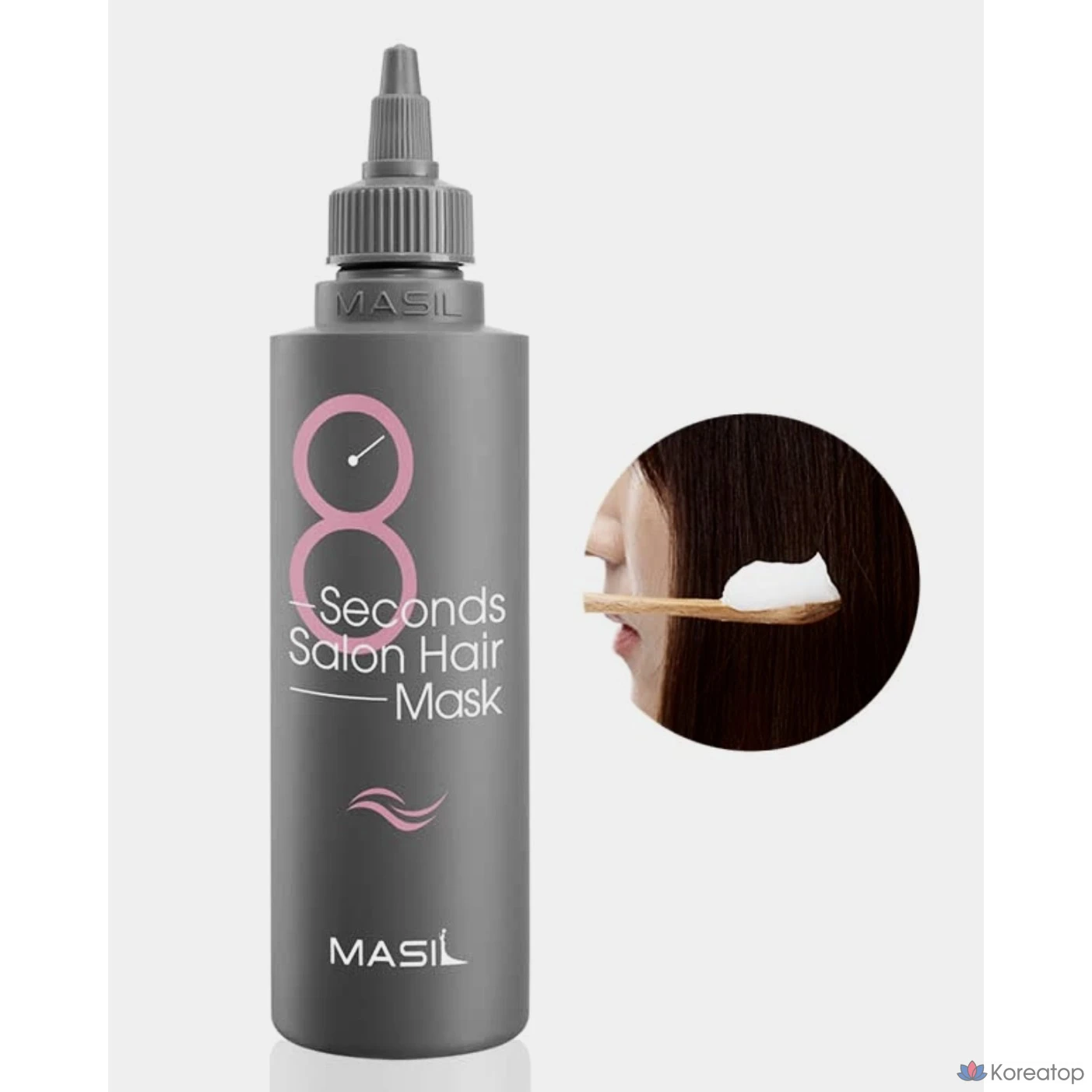 Маска для волос Masil 8-Second Salon Hair Mask для ухода за кожей головы, розовая, 200 мл, 1 упаковка