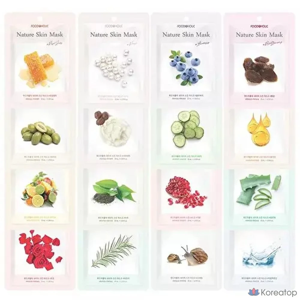 Тканевая маска для лица FoodaHolic Nature's Skin Mask, 100 шт.