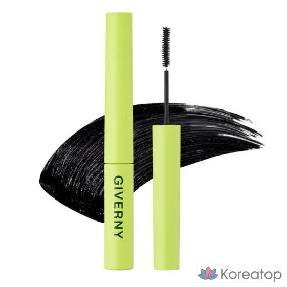 Тушь для ресниц Giverny Close-fitting Sensitive Long Lash Mascara 3 г, № 01, черная, 1 шт.