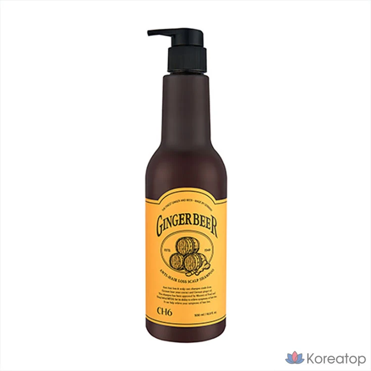 Шампунь CH6 Ginger Beer Hair &amp; Scalp Care Shampoo против выпадения волос, 500 мл, 1 шт.
