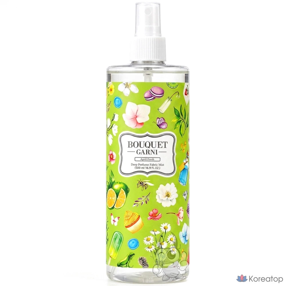 Парфюмированный спрей для белья Bouquet Garni Deep Perfume Fabric Perfume, оттенок April Fresh, 500 мл, 1 шт.