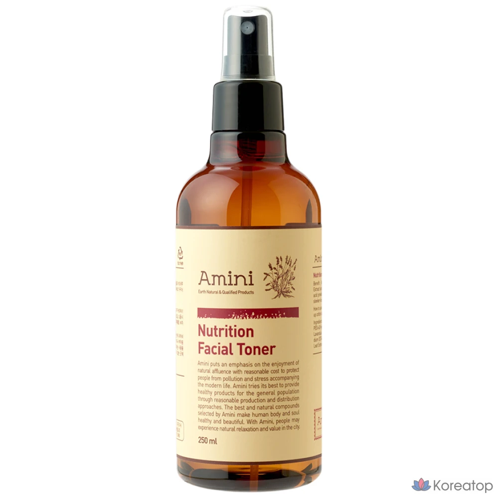 Тоник для лица Amini Nutrition, 250 мл, 1 шт.