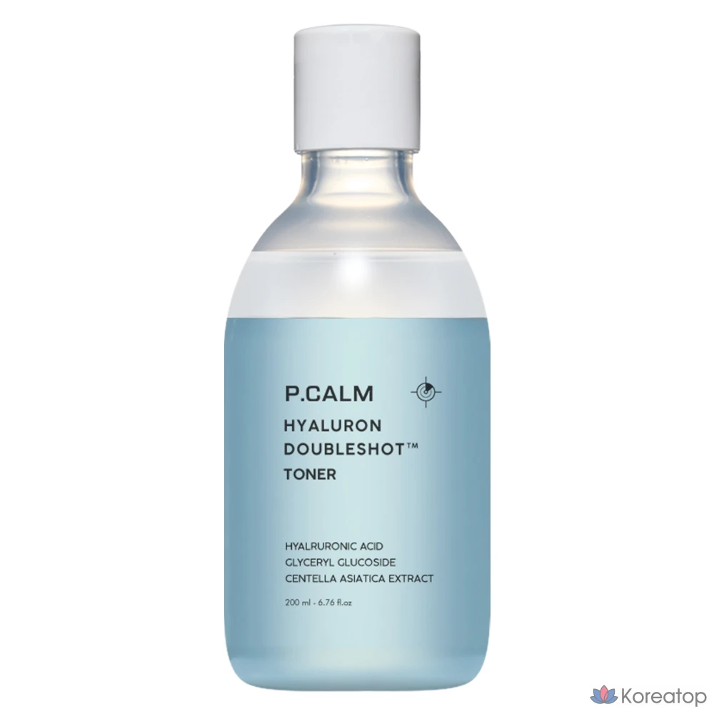 Тоник для лица P.CALM Hyaluronic Double Shot, 1 шт., 200 мл