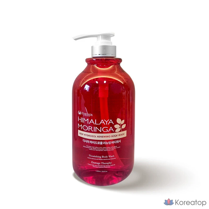 Гель для душа Pogonia Himalaya Moringa Kelp Hydrosol, 1000 мл, 1 шт.