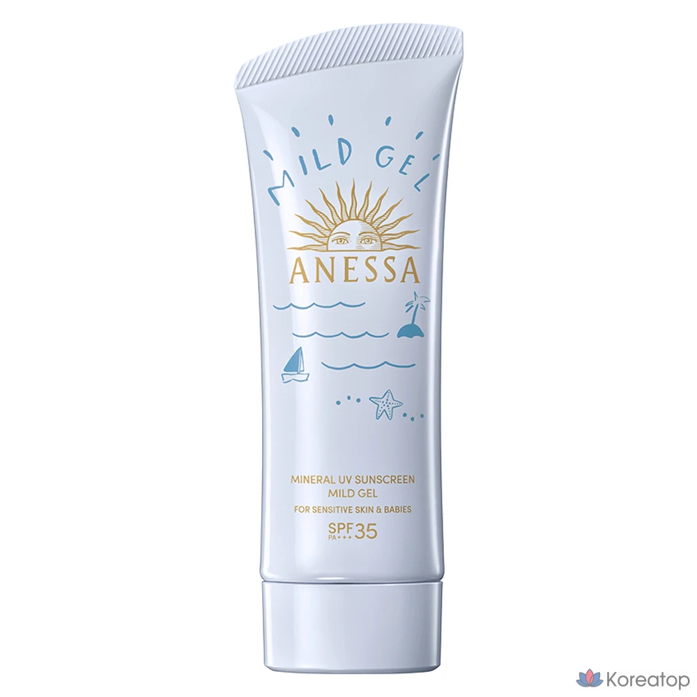 Минеральный солнцезащитный гель Anessa UV SPF35 PA+++, 90 г, 1 шт.