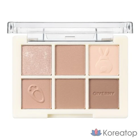 Палетка теней для век Giverny Soft Eye Palette оттенок 03 Lazy Beige