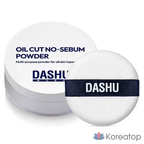 Пудра для мужчин Dashu Men&#039;s Oil Cut No-Sebum, 5 г, белая