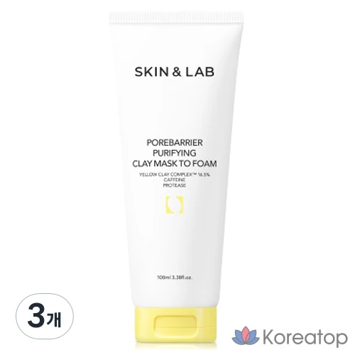 Очищающая глиняная маска для пор SKIN&LAB, превращающаяся в пену, 3 шт., 100 мл