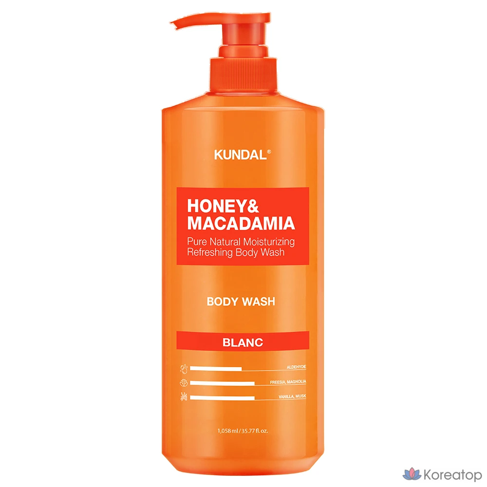 Гель для душа Kundal Pure с ароматом блан, 500 мл, 1 шт.