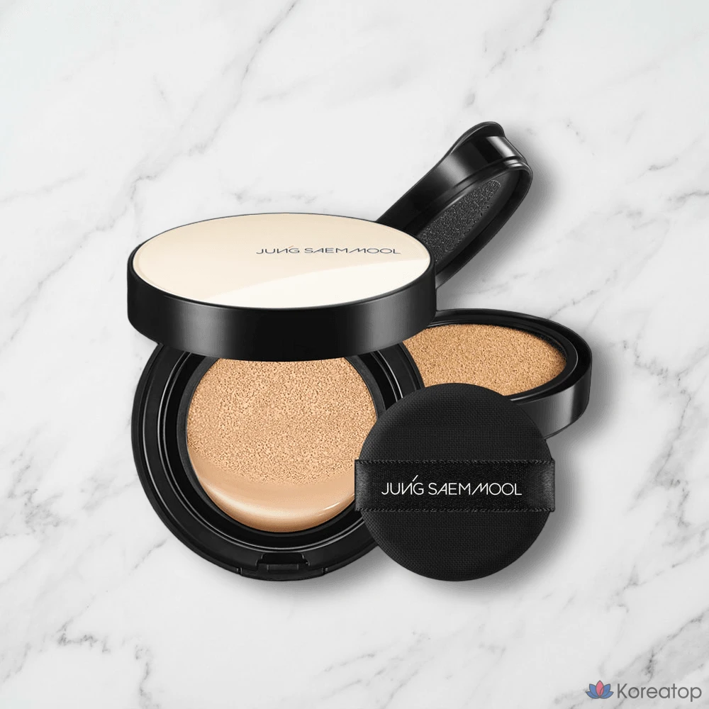 Кушон-дуо Jungsaemmool Essential Skin Nude Cushion (основа + сменный блок), оттенок Medium, 1 шт.