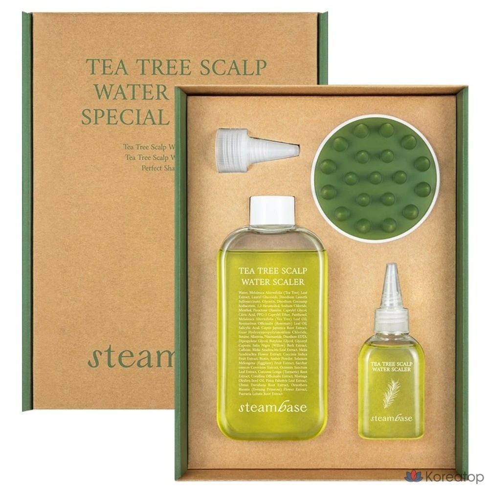 Набор из 3 предметов для улучшения состояния кожи головы с паровым маслом и устранения неприятного запаха (средство от выпадения волос на основе масла чайного дерева), 1 комплект.