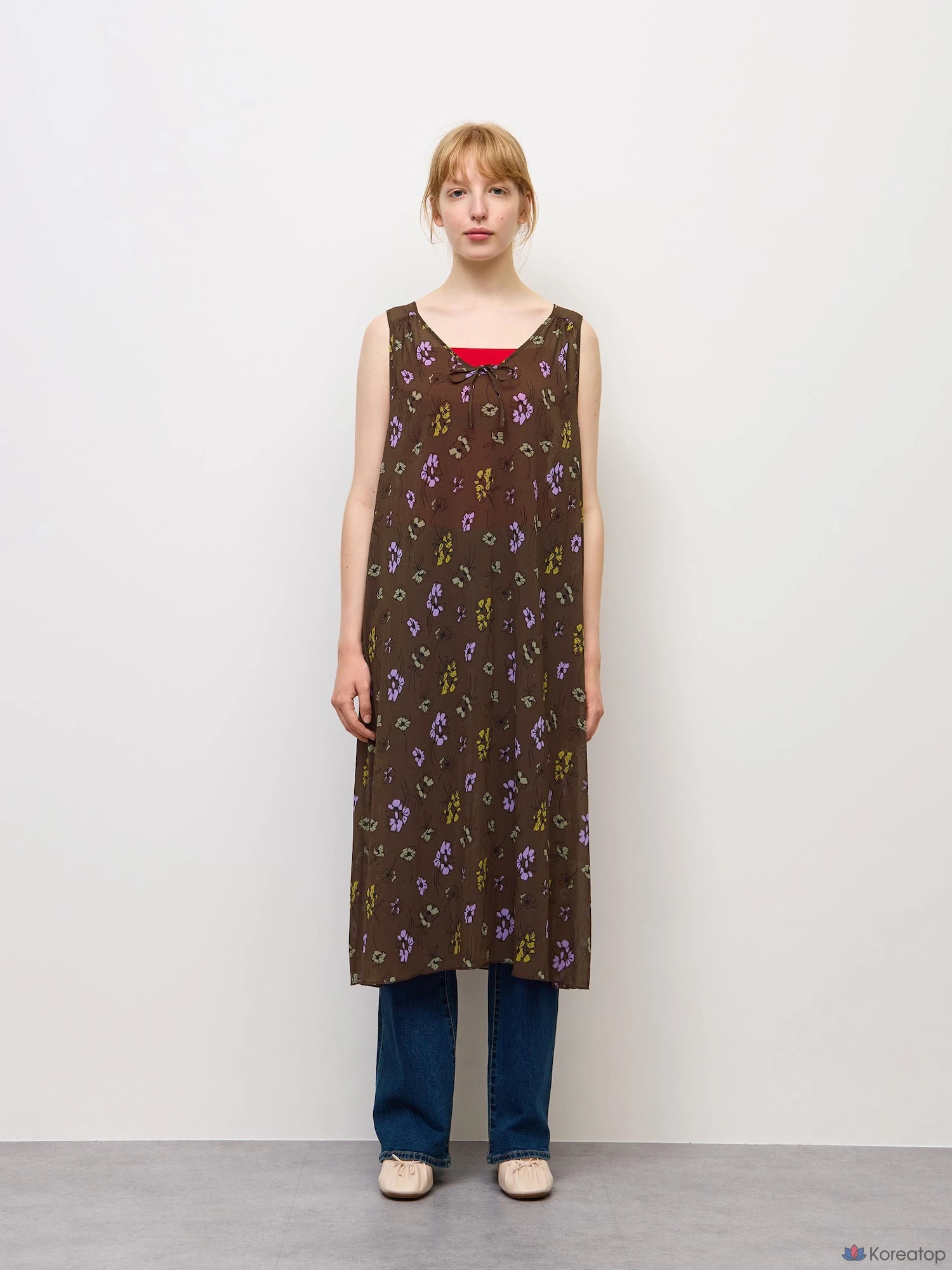 Платье Uniqlo Sheer One-piece Sleeveless