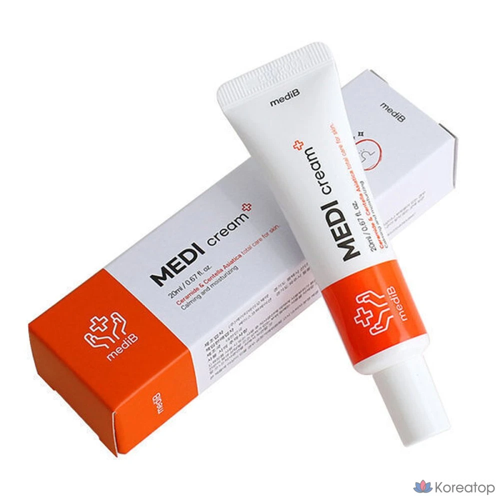 Крем MediB Medi Cream Plus 20 мл + Aqua Cream 50 мл, против морщин, удаляет огрубевшие клетки кожи, без парабенов, 1 шт.