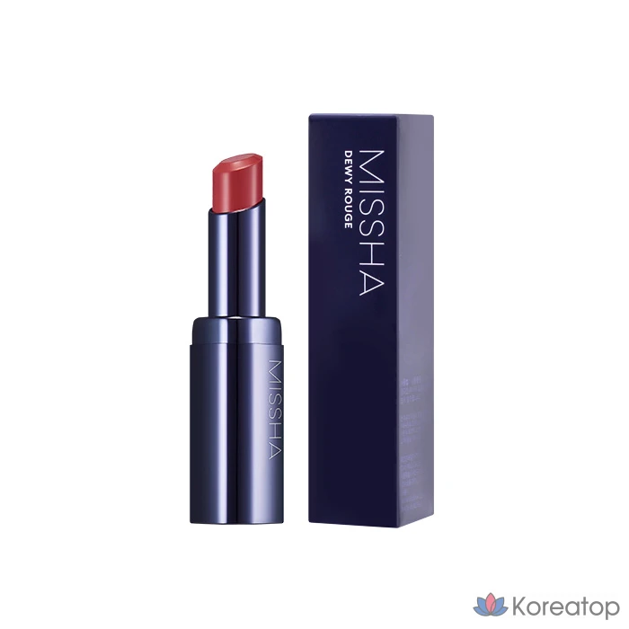 Губная помада Missha Dewy Rouge Lipstick, оттенок Burnt Cherry, 3.3 г, 1 шт.