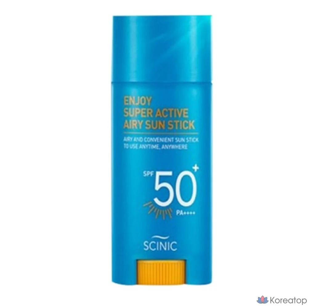 Солнцезащитный стик Scinic Enjoy Super Active Airy Sun Stick SPF50+, 15 г, 1 шт.