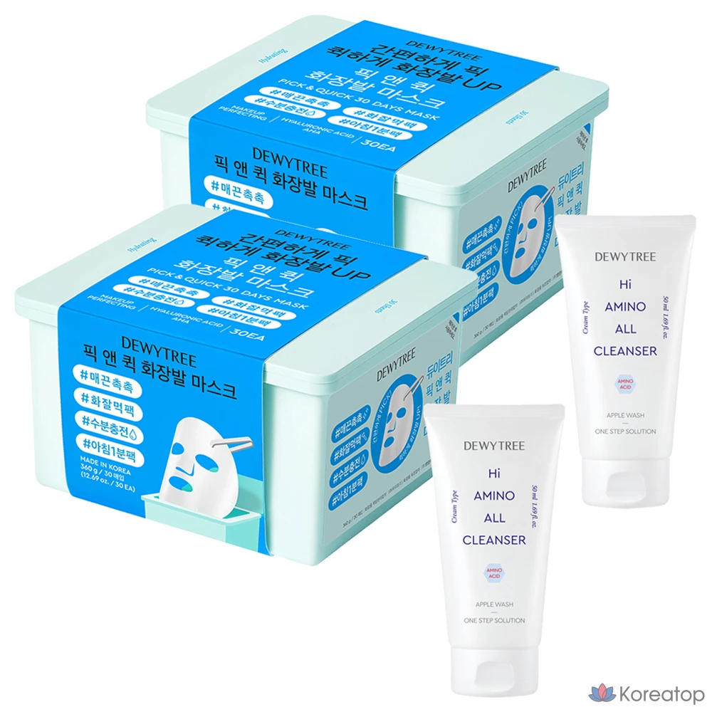 Тканевая маска для лица Dewytree Special Pick & Quick Hyal Amino Foam, 50 мл, 2 шт.
