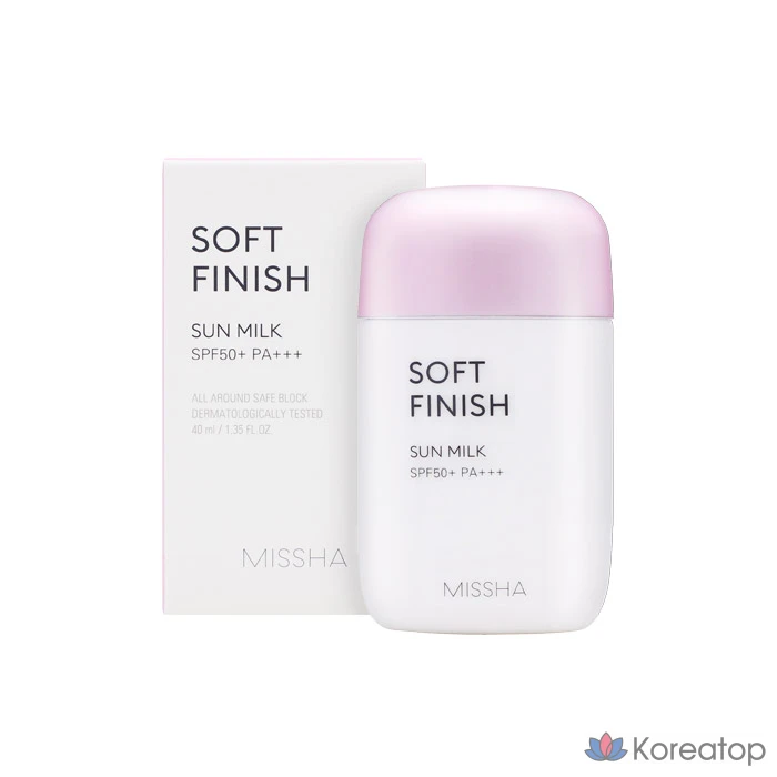 Солнцезащитный крем Missha All Around Safe Block Soft Finish Sun Milk SPF50+ PA+++, 40 мл, 1 шт.