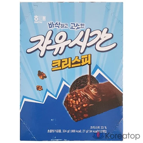 Хрустящий шоколадный батончик Free Time от Haitai Confectionery