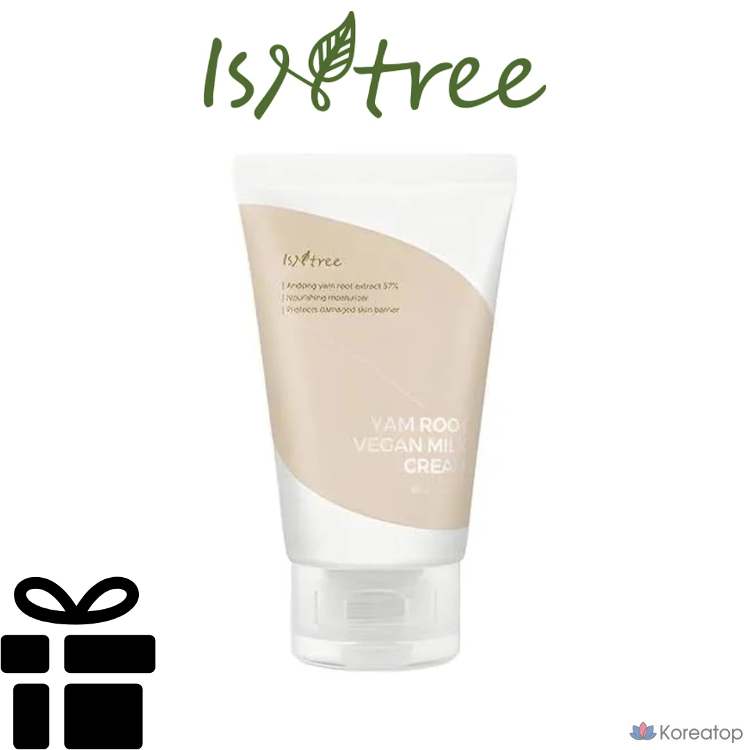 Веганский увлажняющий крем с молоком из ямса Isntree, 80 мл, 1 шт.