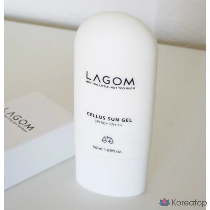 Солнцезащитный гель Lagom Sun Gel с защитой от УФ-излучения, увлажняющий, для лица и тела, гипоаллергенный, 50 мл, 1 шт.