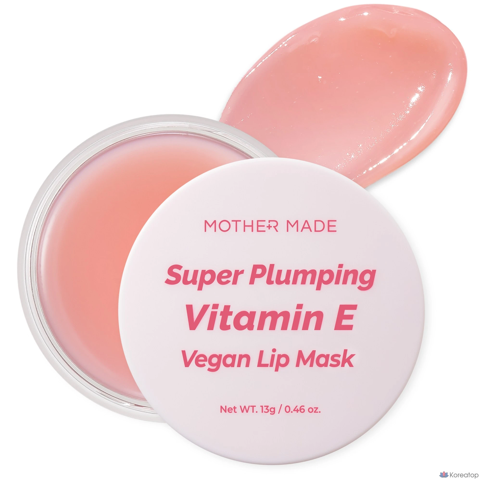 Веганская маска для губ MOTHER MADE Super Plumping с витамином Е, 13 г, для сна, отшелушивания губ, 1 шт.