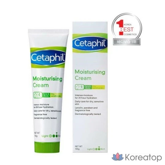 Увлажняющий крем для тела Cetaphil, без запаха, 100 г, 1 шт.