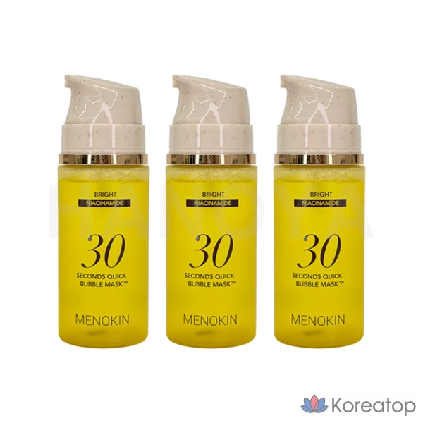 Пилинг-маска MENOKIN 30-Second Quick Bubble Mask Bright, 95 мл, 3 шт.