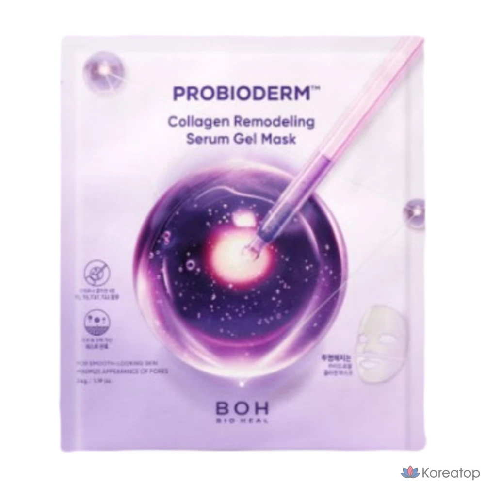 Тканевая маска для лица BIOHEAL BOH Collagen Firming Adhering Remodeling Serum Gel Mask, 6 шт.