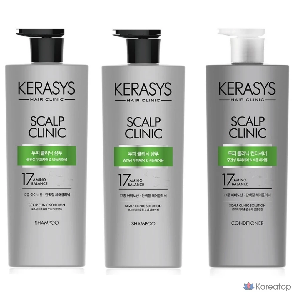 Шампунь KeraSys Scalp Clinic Protein Shampoo 2+ Conditioner 1, 1 шт.