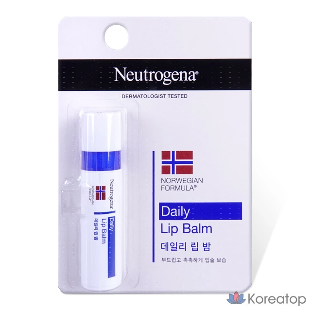 Увлажняющий бальзам для губ Neutrogena SPF15 4 г, бесцветный, без отдушек, 1 шт.