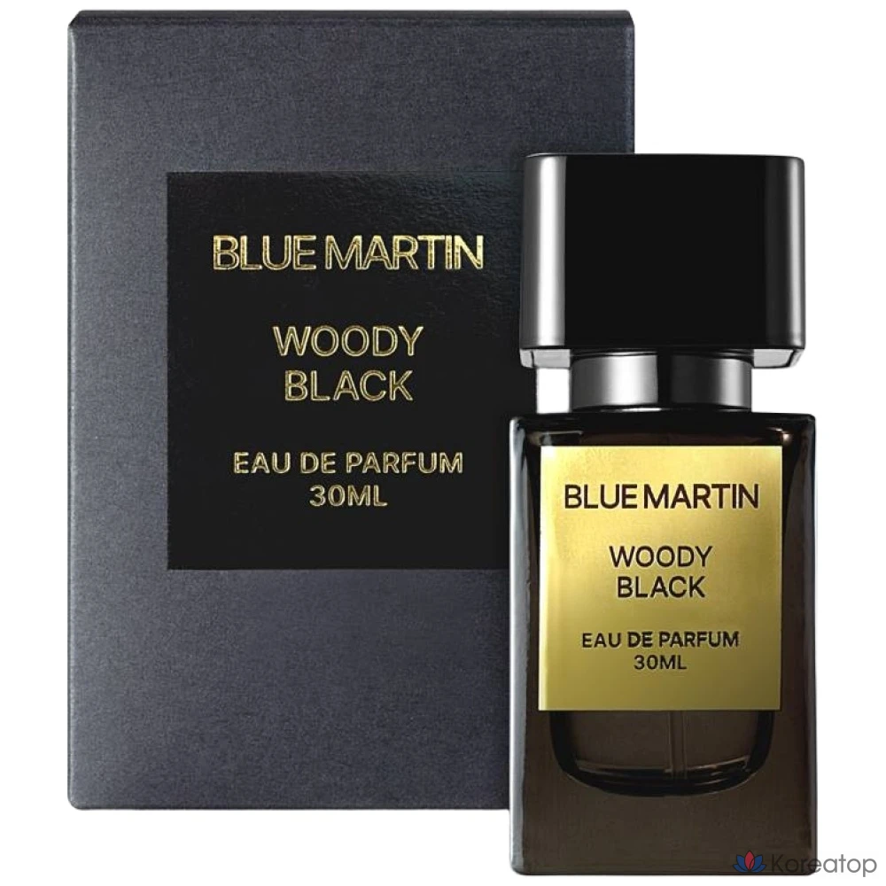Blu Martin Woody Black — древесно-мускусный мужской аромат, 30 мл, 1 флакон.