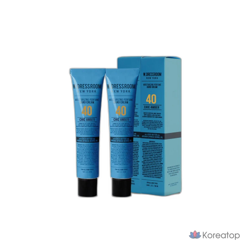 Крем для рук W.Dressroom Perfume Hand Cream, оттенок No.40 Chic Amber, 50 мл, 2 шт.