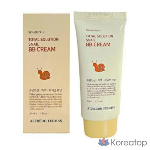 BB-крем Alfredo Feemas Total Solution Snail, 50 мл, 1 шт.