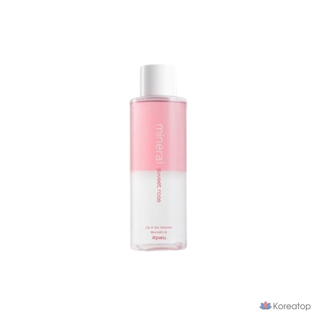 Средство для снятия макияжа с губ и глаз A'Pieu Mineral Lip & Eye Remover, оттенок Sweet Rose, 250 мл, 1 шт.