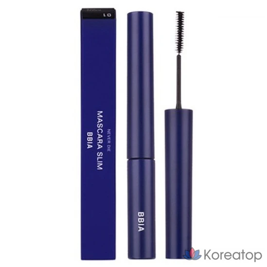 Тушь для ресниц BBIA Never Die Mascara Slim, оттенок 01 Black Fit, 3 мл, 1 шт.