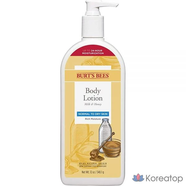 Лосьон для тела Burt's Bees «Молоко и мед», 340,1 г, 1 шт.