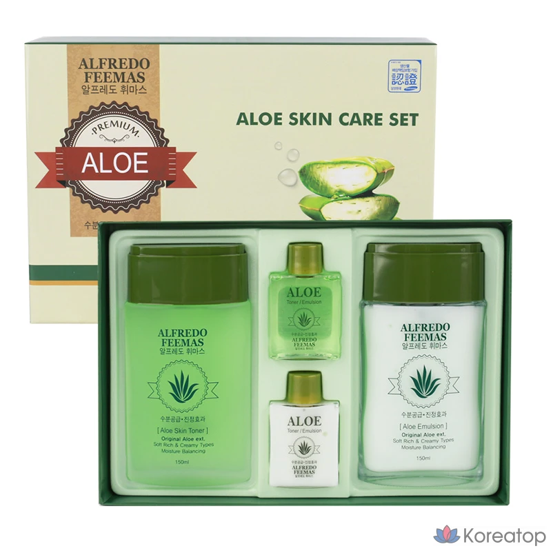 Тонер Alfredo Feemas Aloe Skin Care 2-piece Set, 1 шт.