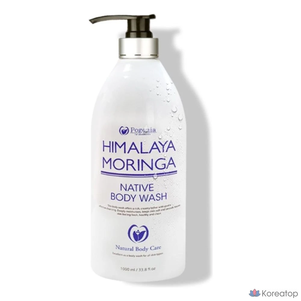 Гель для душа Pogonia Himalaya Moringa Body Wash, 1000 мл, 1 шт.